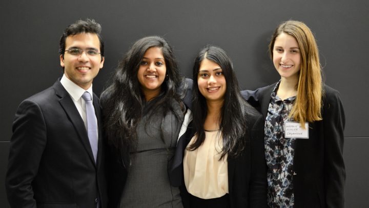Photo: Varun Chandak, Mahe Davar, Nikitha Ramesh and Natalie Eckler.